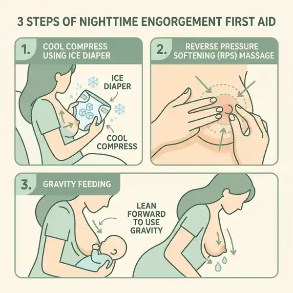 3 bước sơ cứu tắc tia sữa đêm muộn giảm căng tức và phòng ngừa áp-xe ngực tại nhà